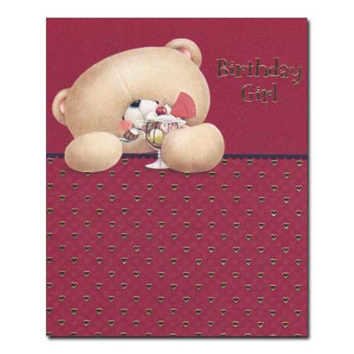 Birthday Girl Forever Friends Card
